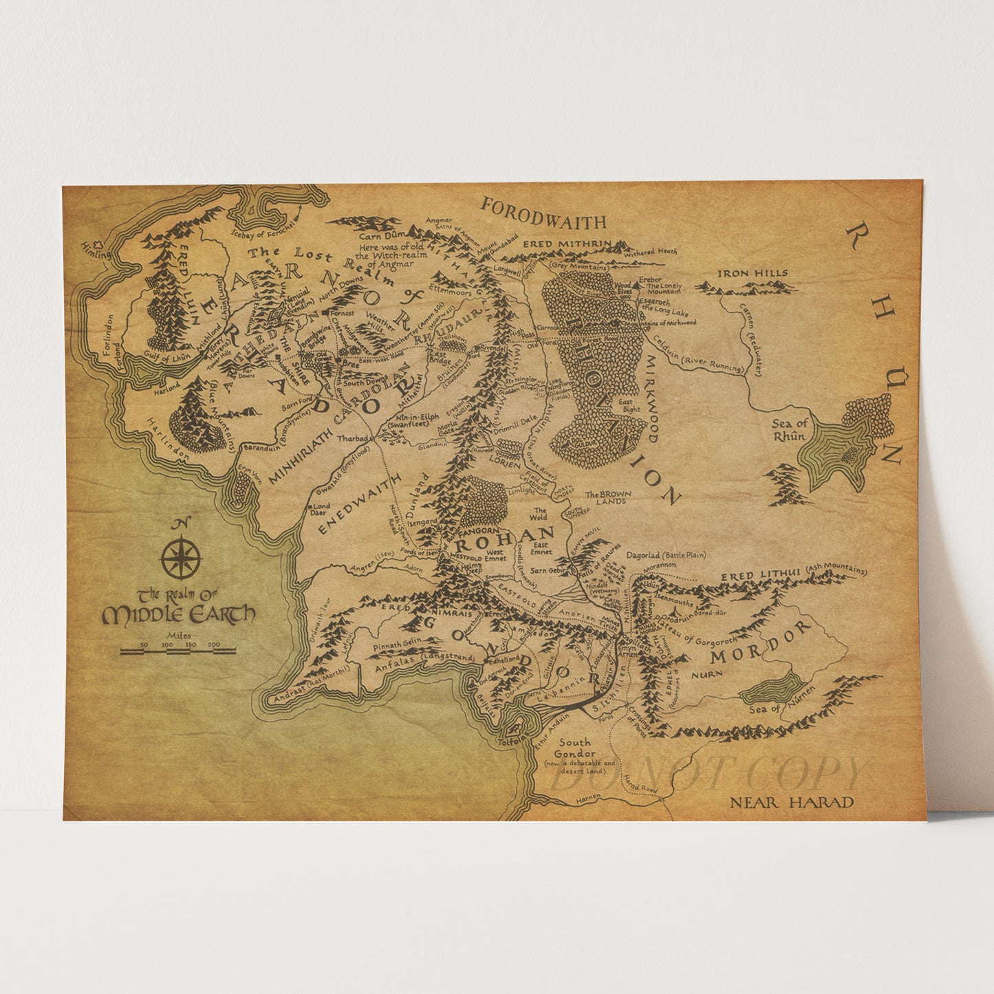 The Lord Of The Rings: Map of Middle Earth