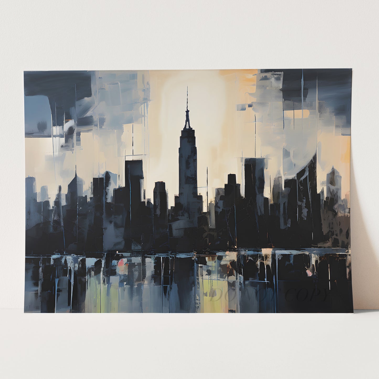 Primitivist Manhattan Skyline