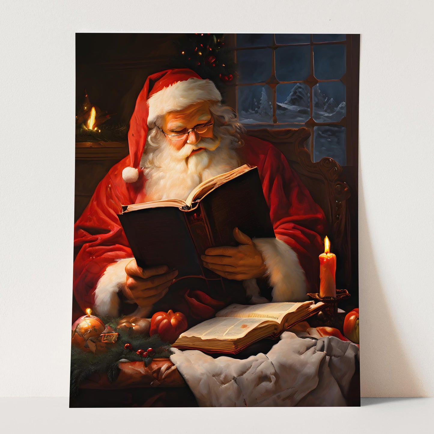 Santa Claus Making a List