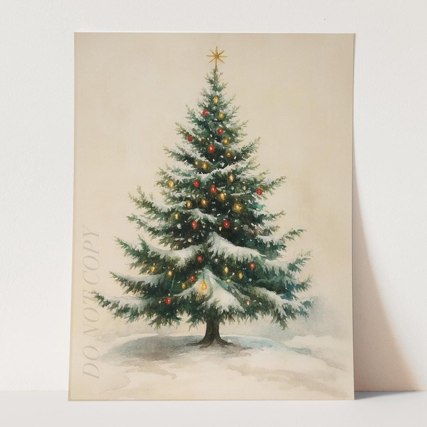 Snowy Christmas Tree