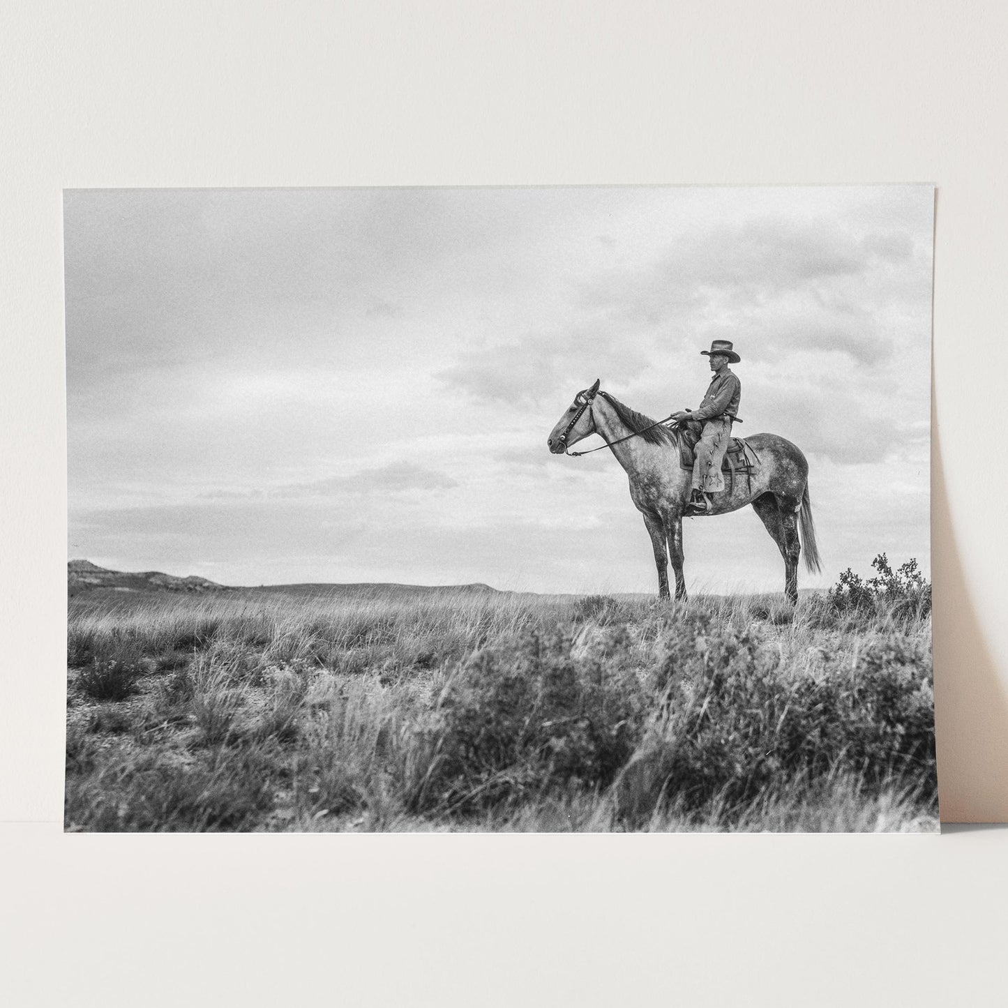 Vintage Cowboy On Horse