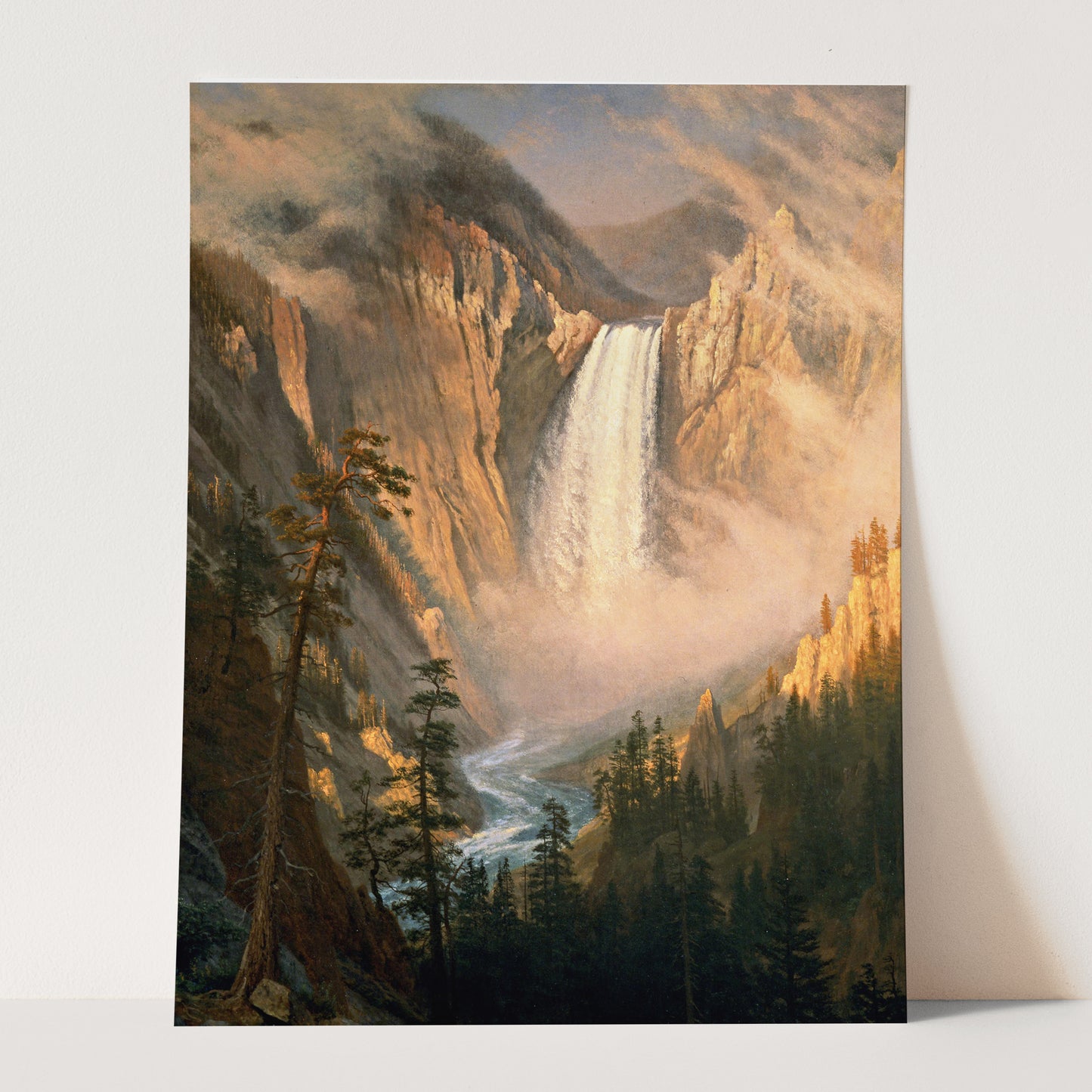 Yellowstone Falls by Albert Bierstadt