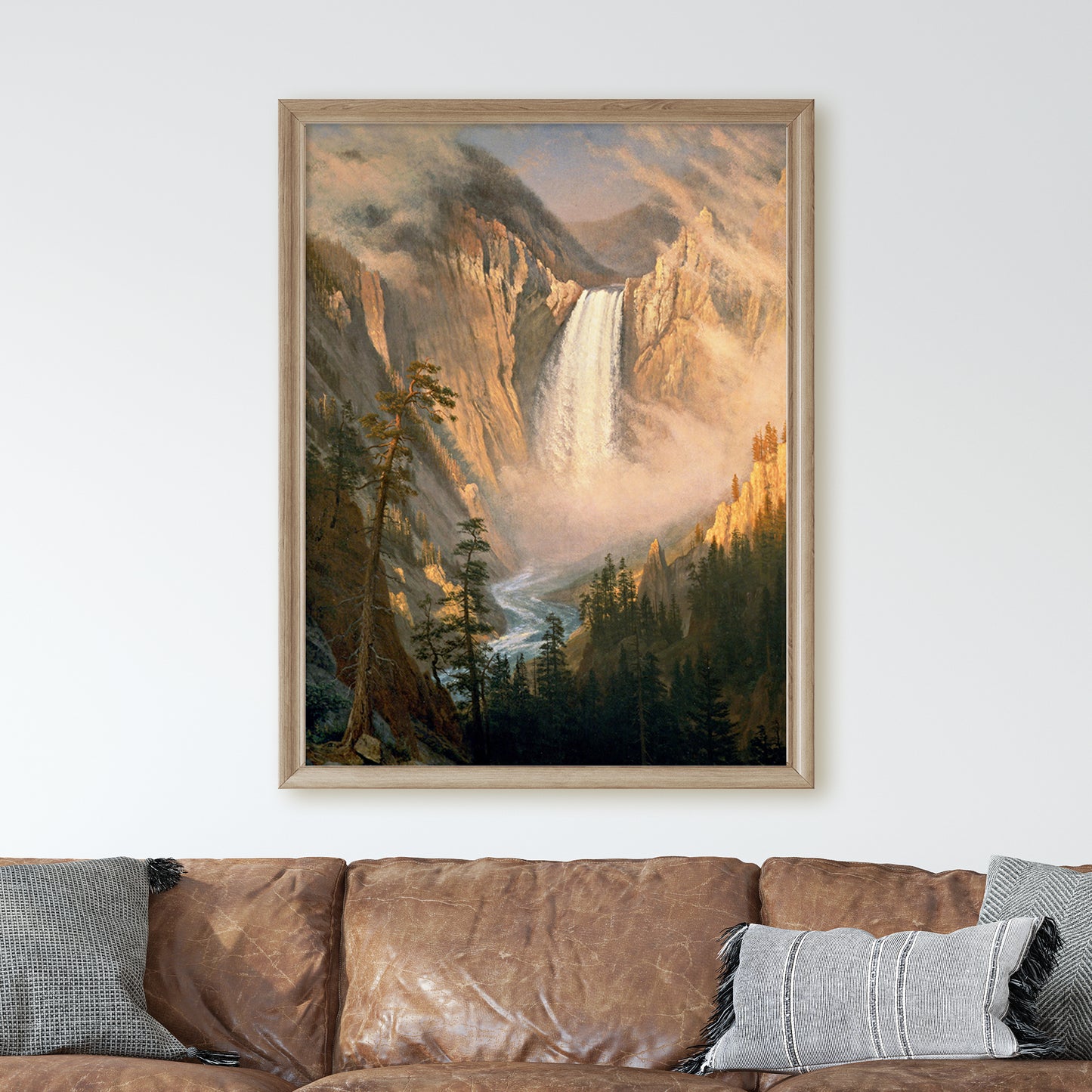 Yellowstone Falls by Albert Bierstadt