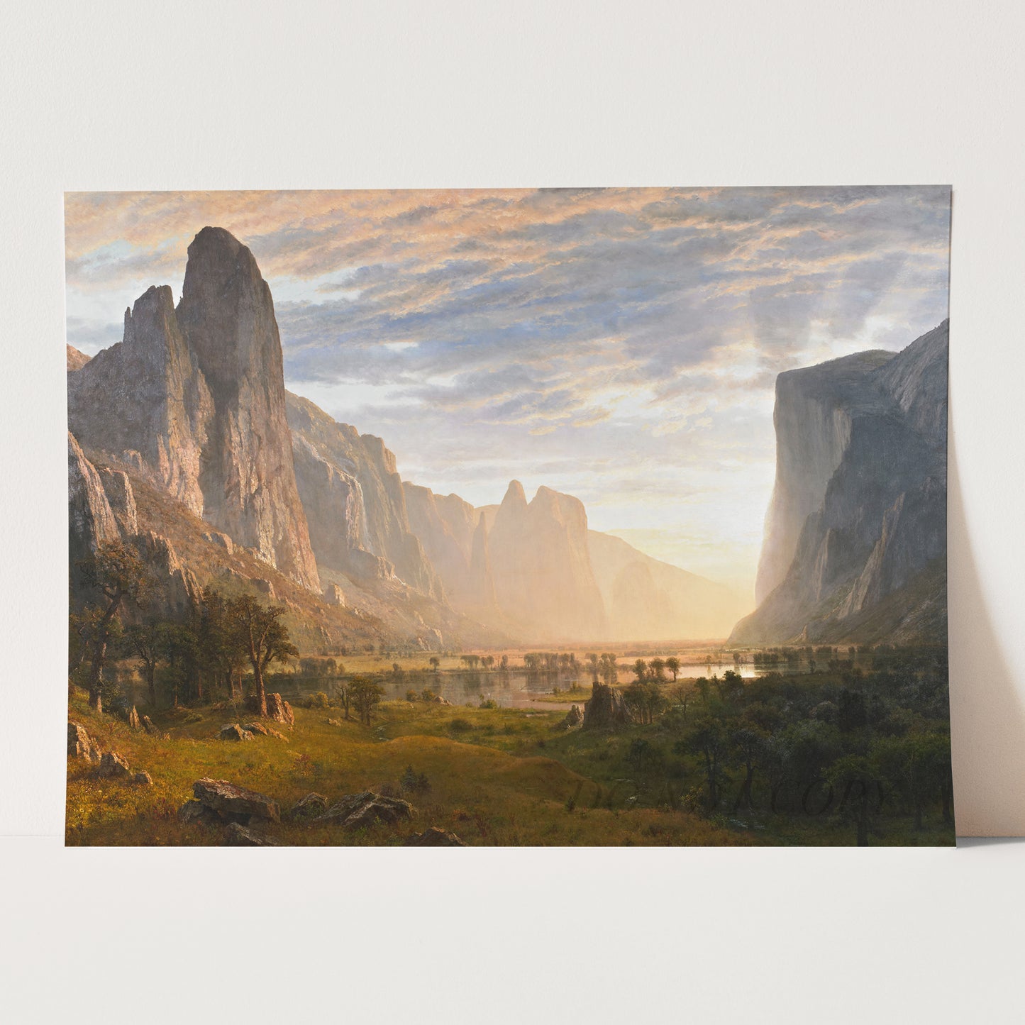 Looking Down Yosemite Valley California (1865) by Albert Bierstadt