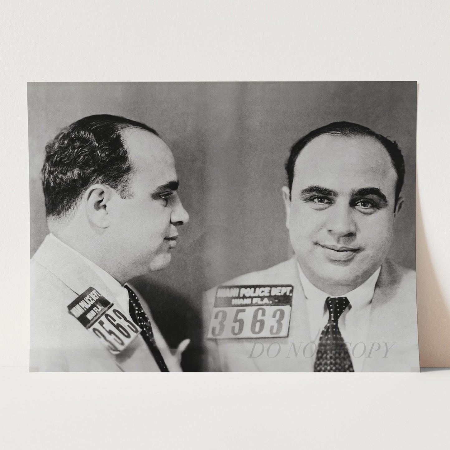 Al Capone Chicago Prison Mug Shots