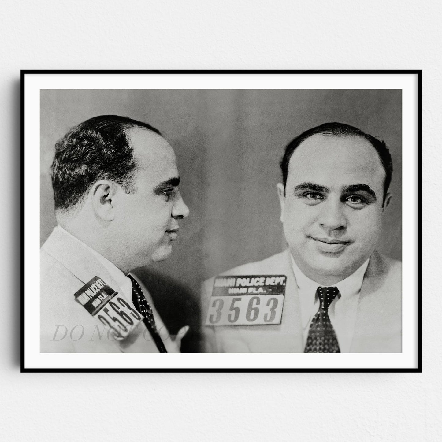 Al Capone Chicago Prison Mug Shots