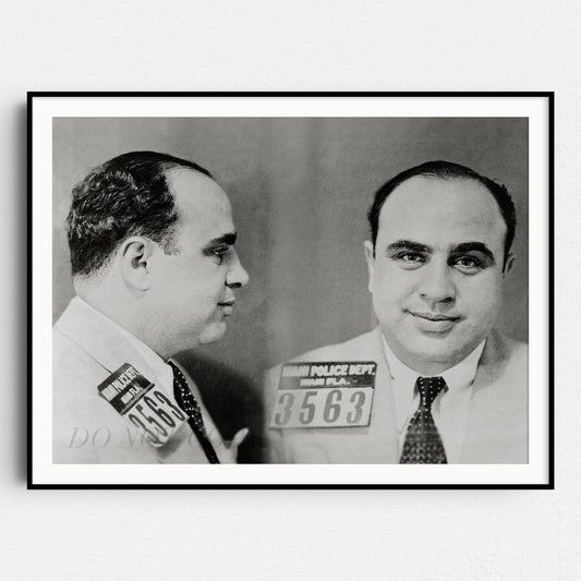 Al Capone Chicago Prison Mug Shots