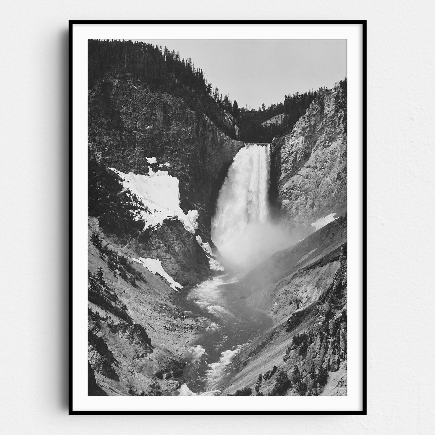 Ansel Adams Yellowstone Falls