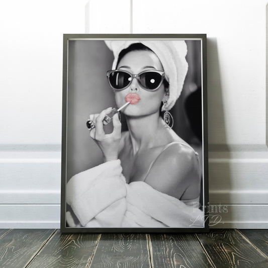 Audrey Hepburn Pink Lipstick
