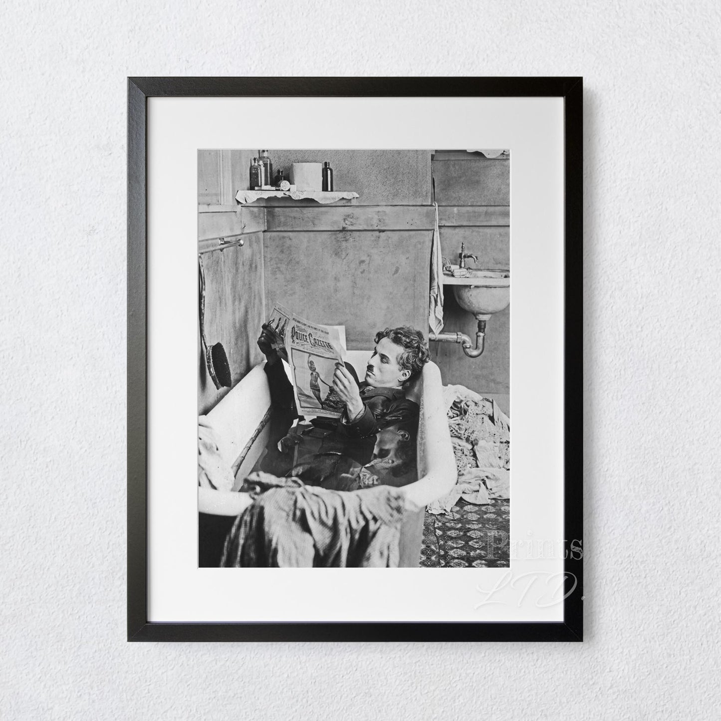 Charlie Chaplin In The Bathtub
