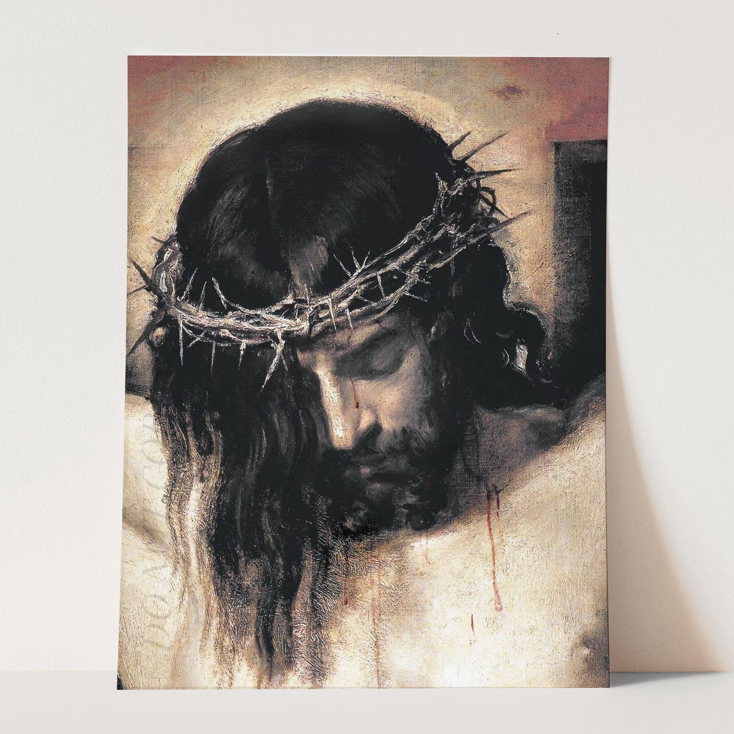 Christ Crucified Detail of Head Jesus on Cross