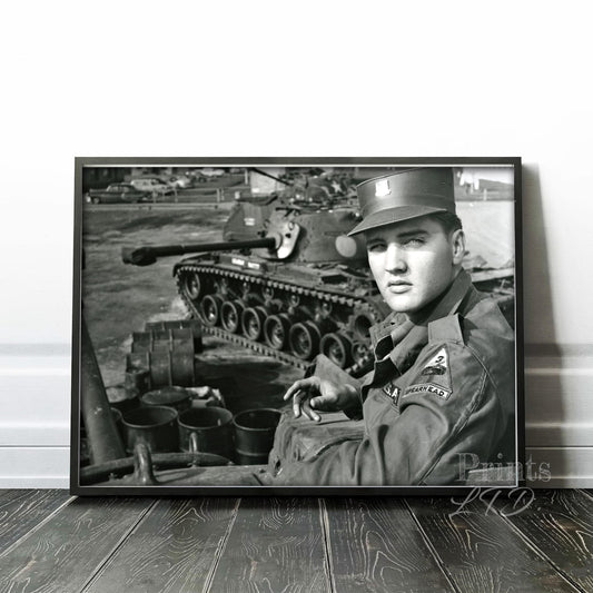 Elvis Presley With US Army Tank