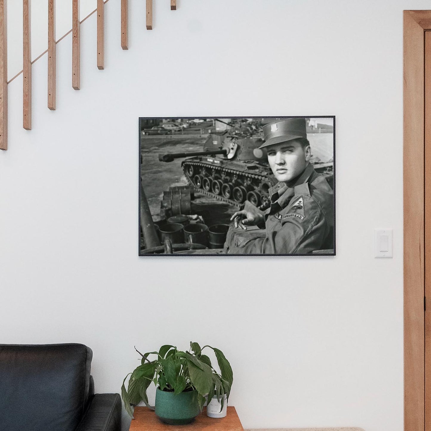 Elvis Presley With US Army Tank