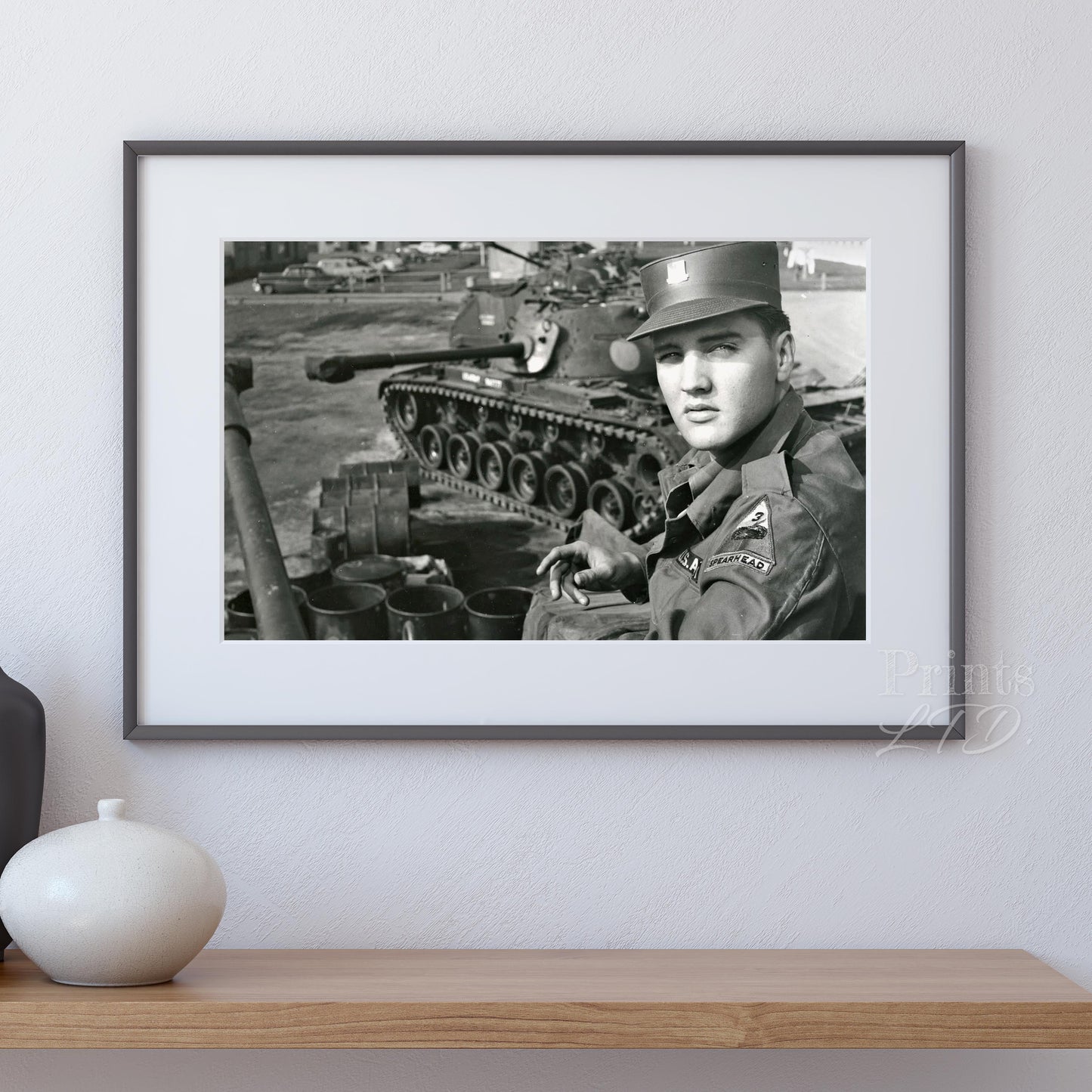 Elvis Presley With US Army Tank