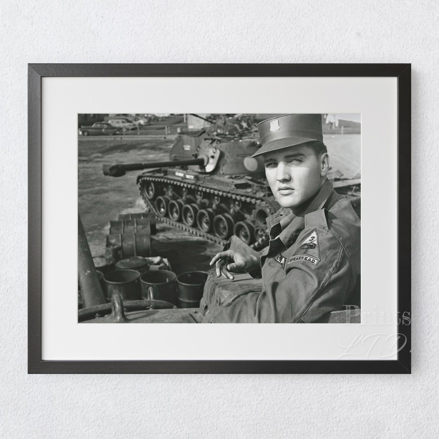 Elvis Presley With US Army Tank