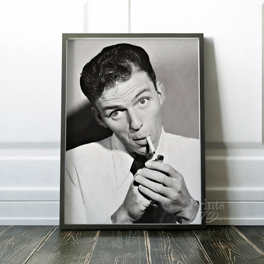 Frank Sinatra Smoking A Cigarette