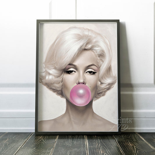 Marilyn Monroe Pink Bubble Gum
