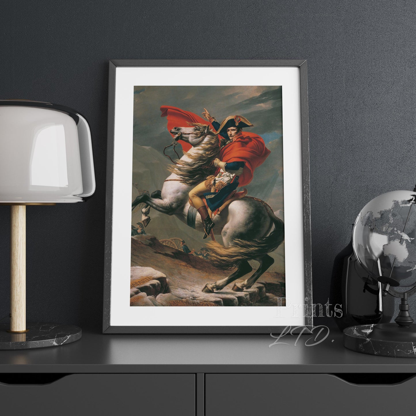 Napoleon Crossing the Alps by Jacques-Louis David