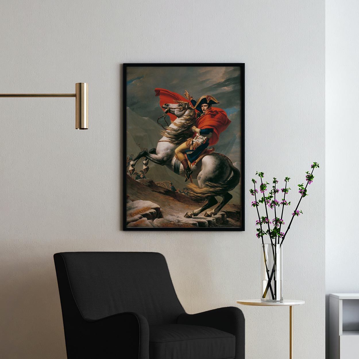Napoleon Crossing the Alps by Jacques-Louis David