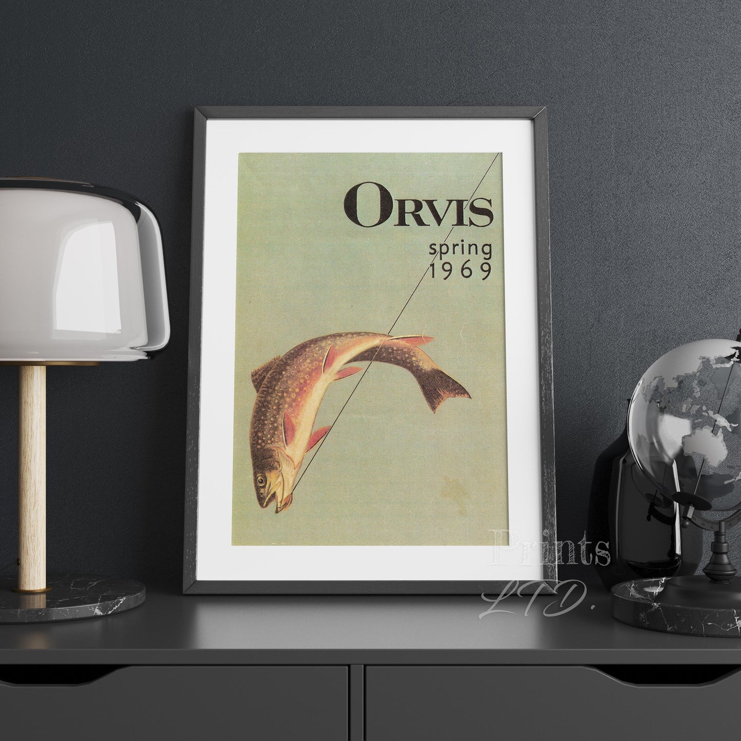 Orvis Spring 1969 Retro Fishing Travel Poster