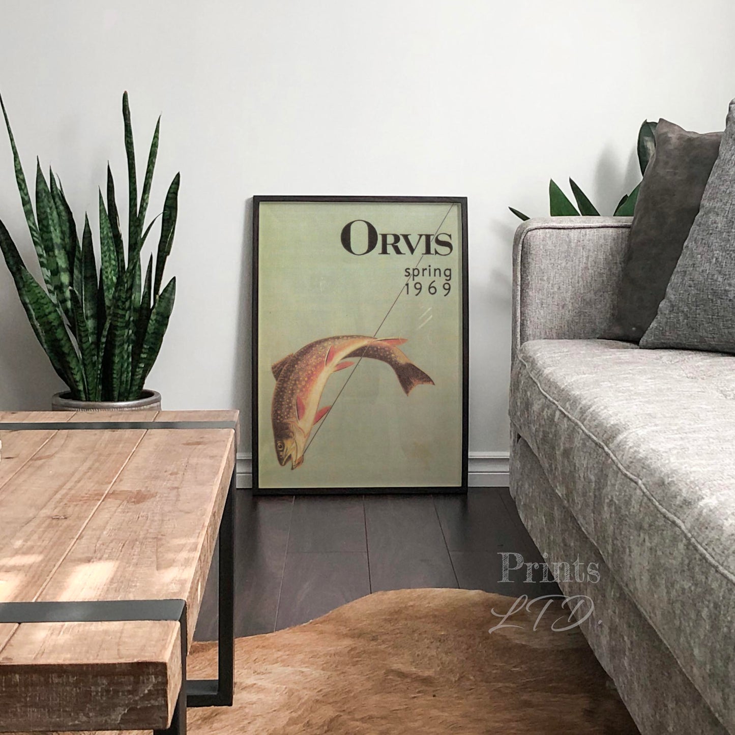 Orvis Spring 1969 Retro Fishing Travel Poster