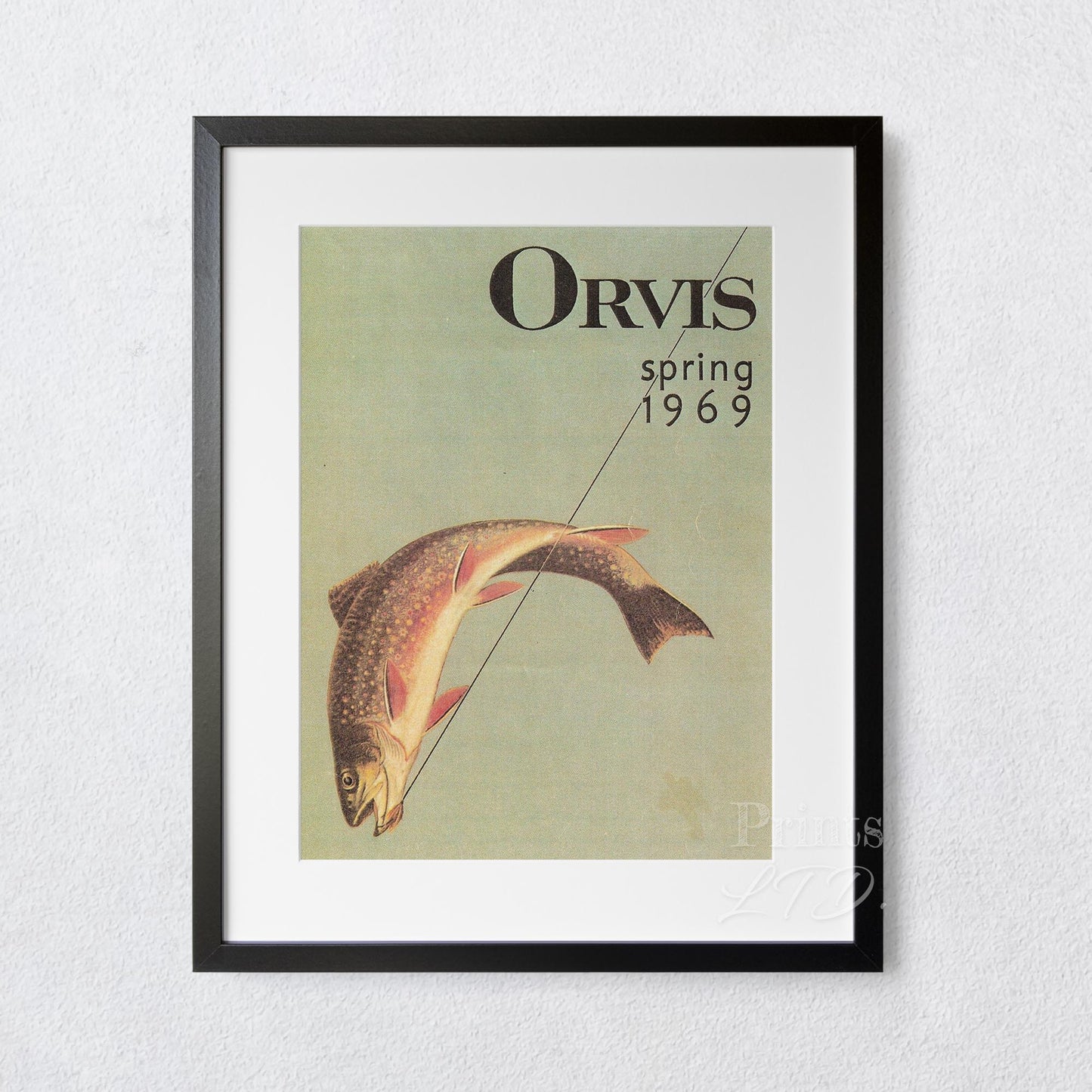 Orvis Spring 1969 Retro Fishing Travel Poster