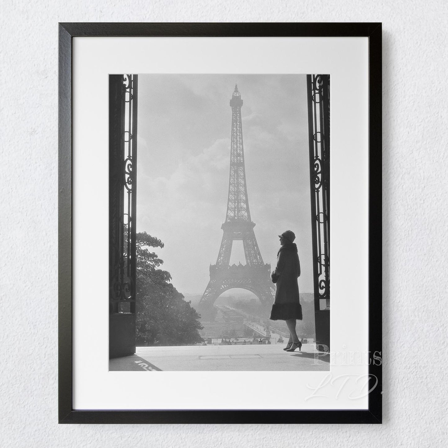 Woman by the Eiffel Tower, Paris 1920s