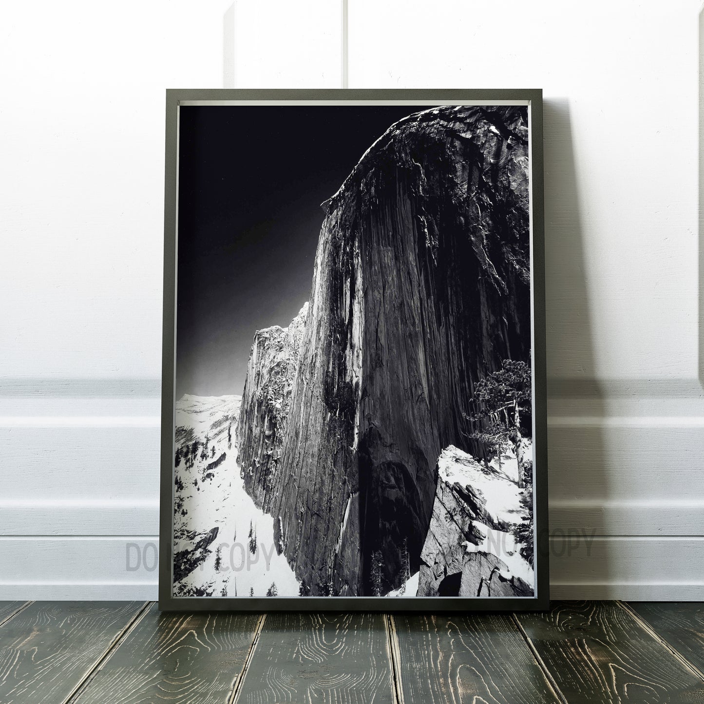 Ansel Adams Monolith Face of Half Dome Yosemite California