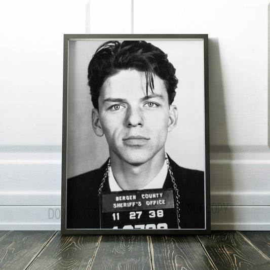 Frank Sinatra Famous Prison Mugshot