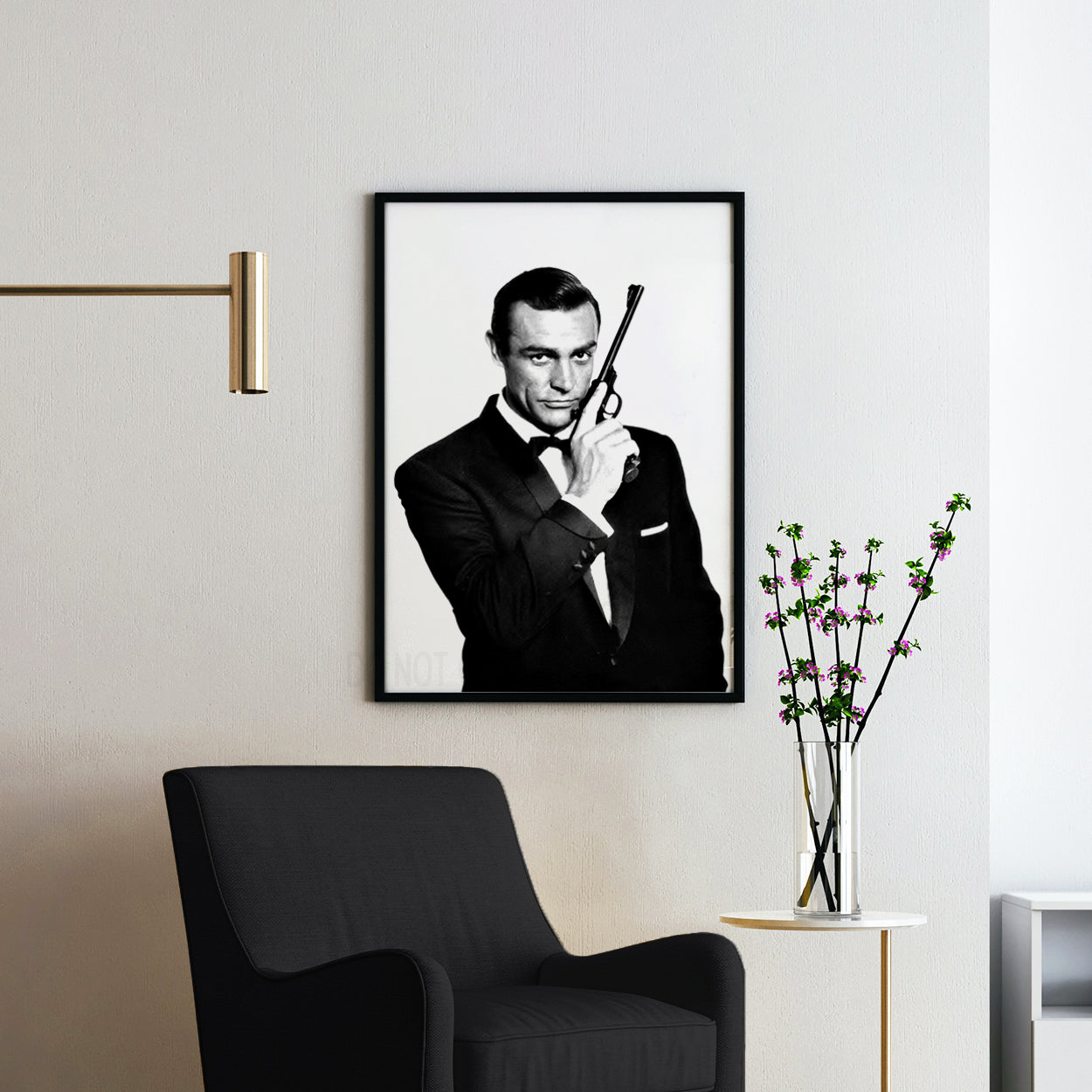 Sean Connery as James Bond with Pistol