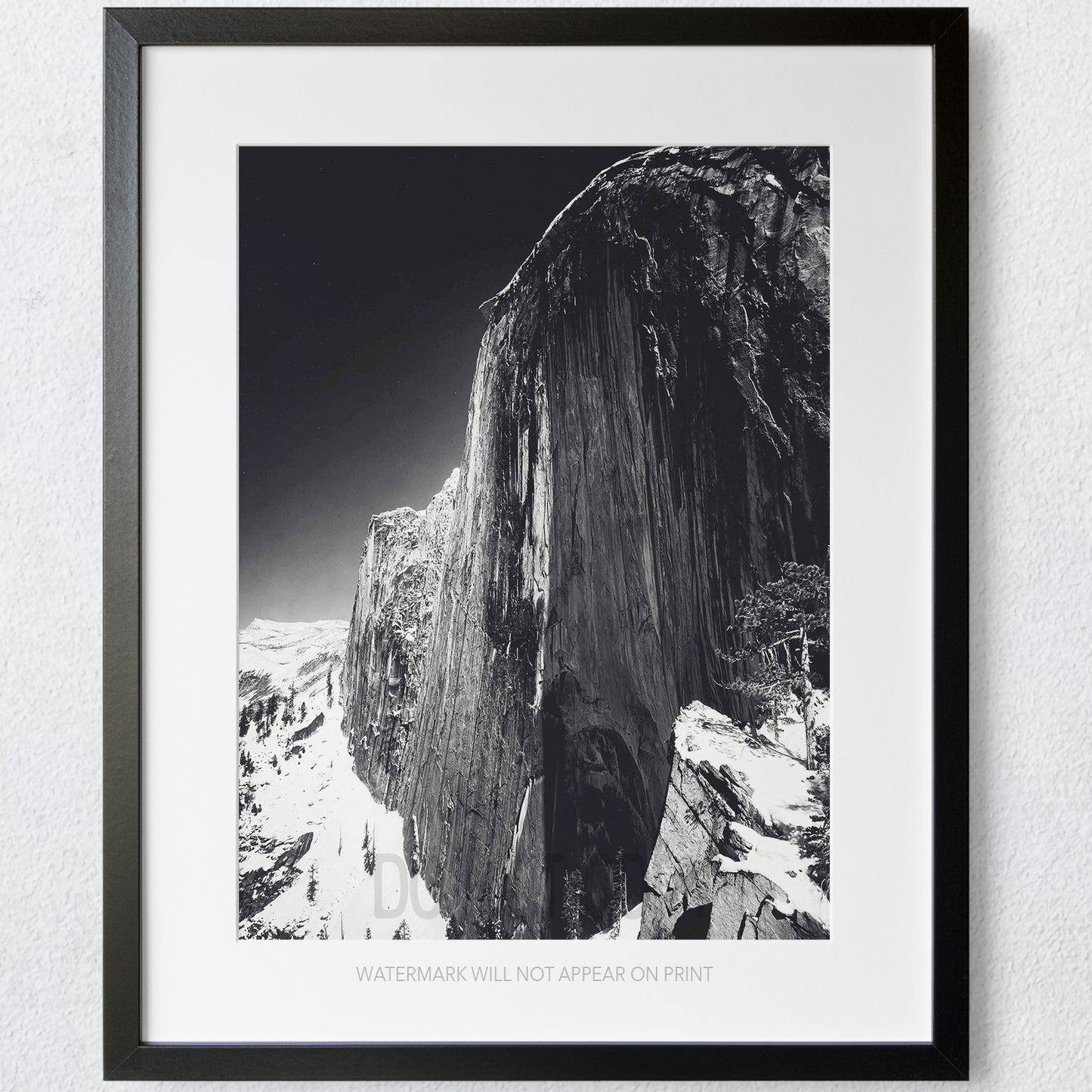Ansel Adams Monolith Face of Half Dome Yosemite California