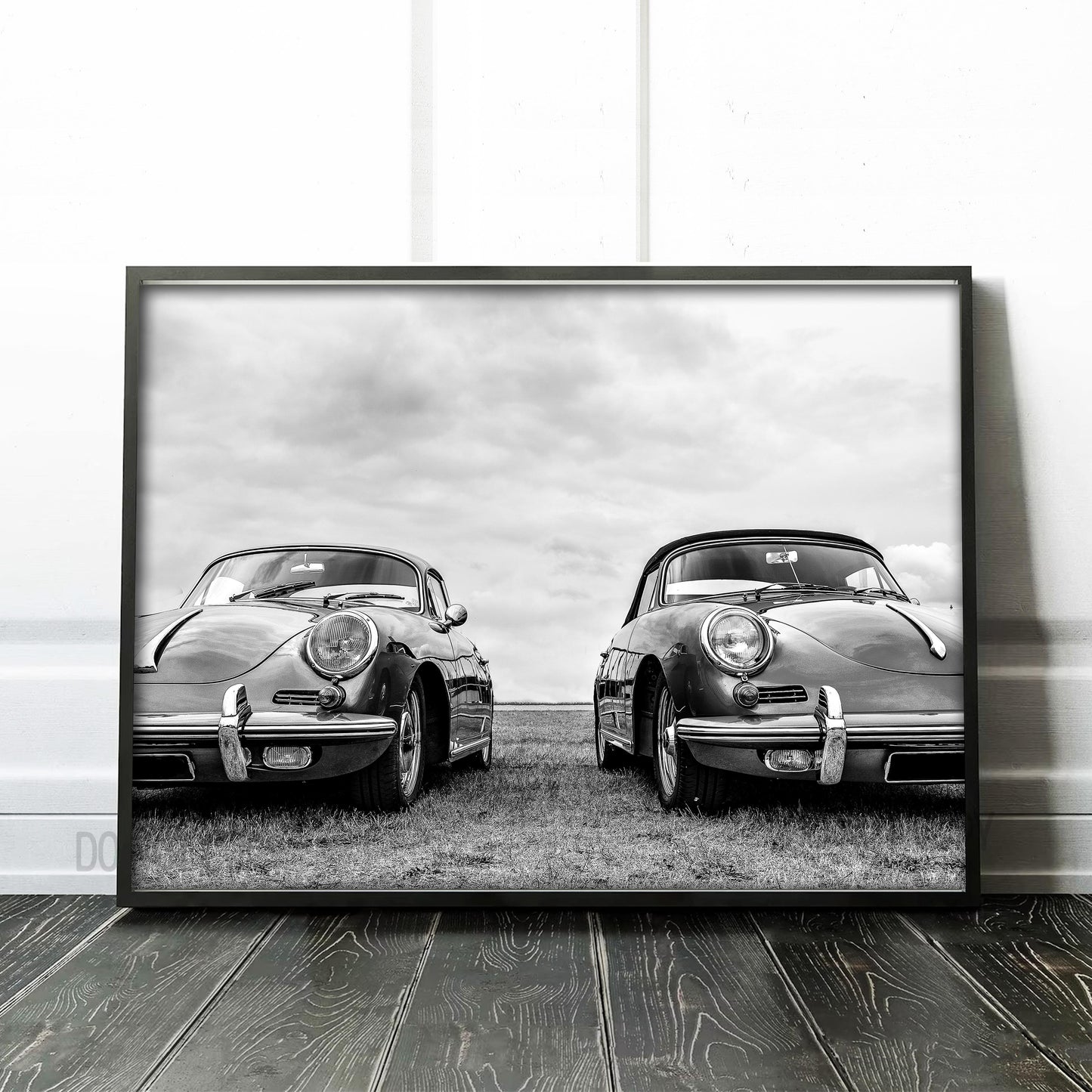 Two Porsche Speedsters Parked at the Field