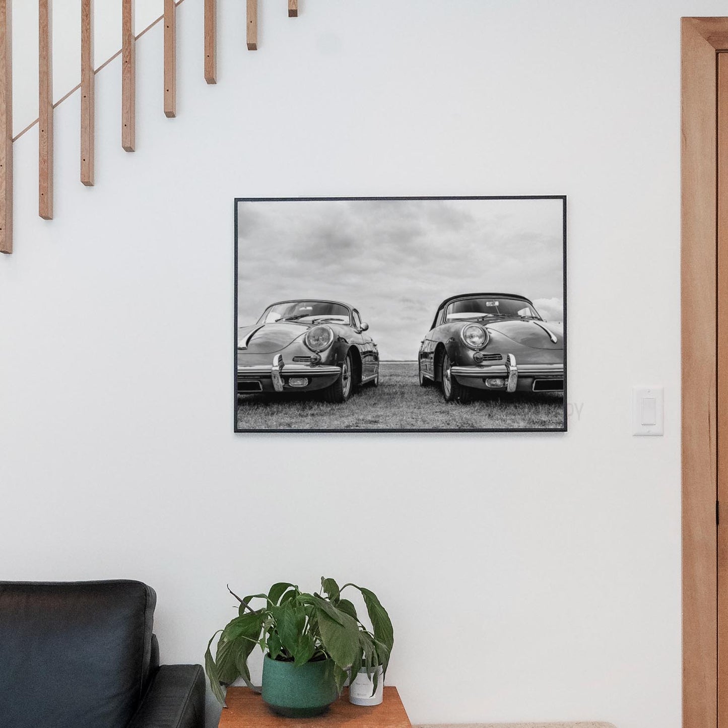 Two Porsche Speedsters Parked at the Field
