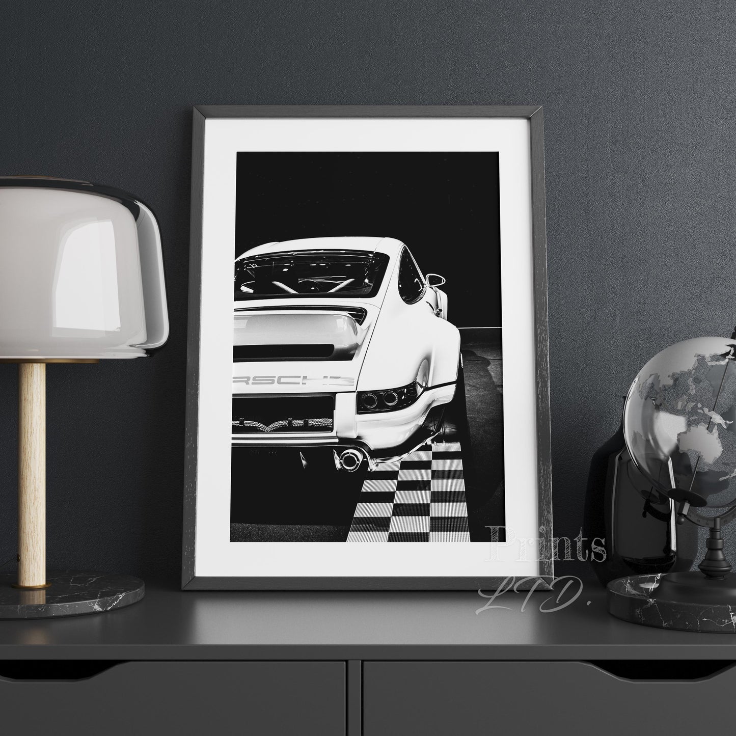 Porsche 911 White Vintage