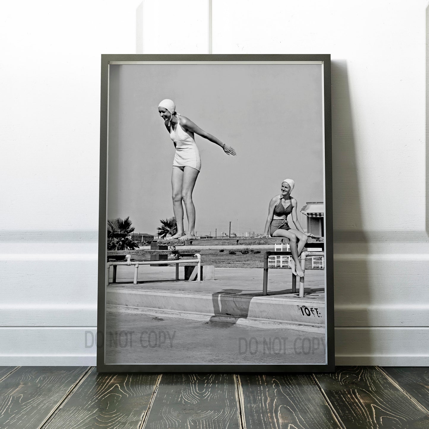 Woman Diving Into Pool 1920s