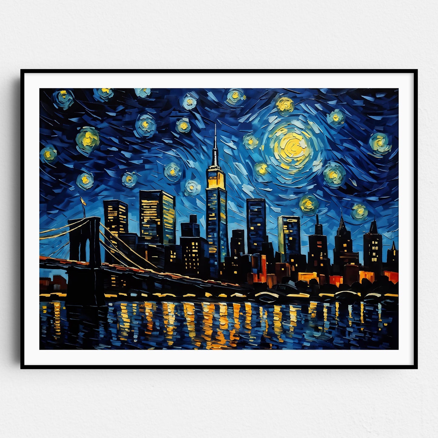 New York City As Van Gogh Starry Night