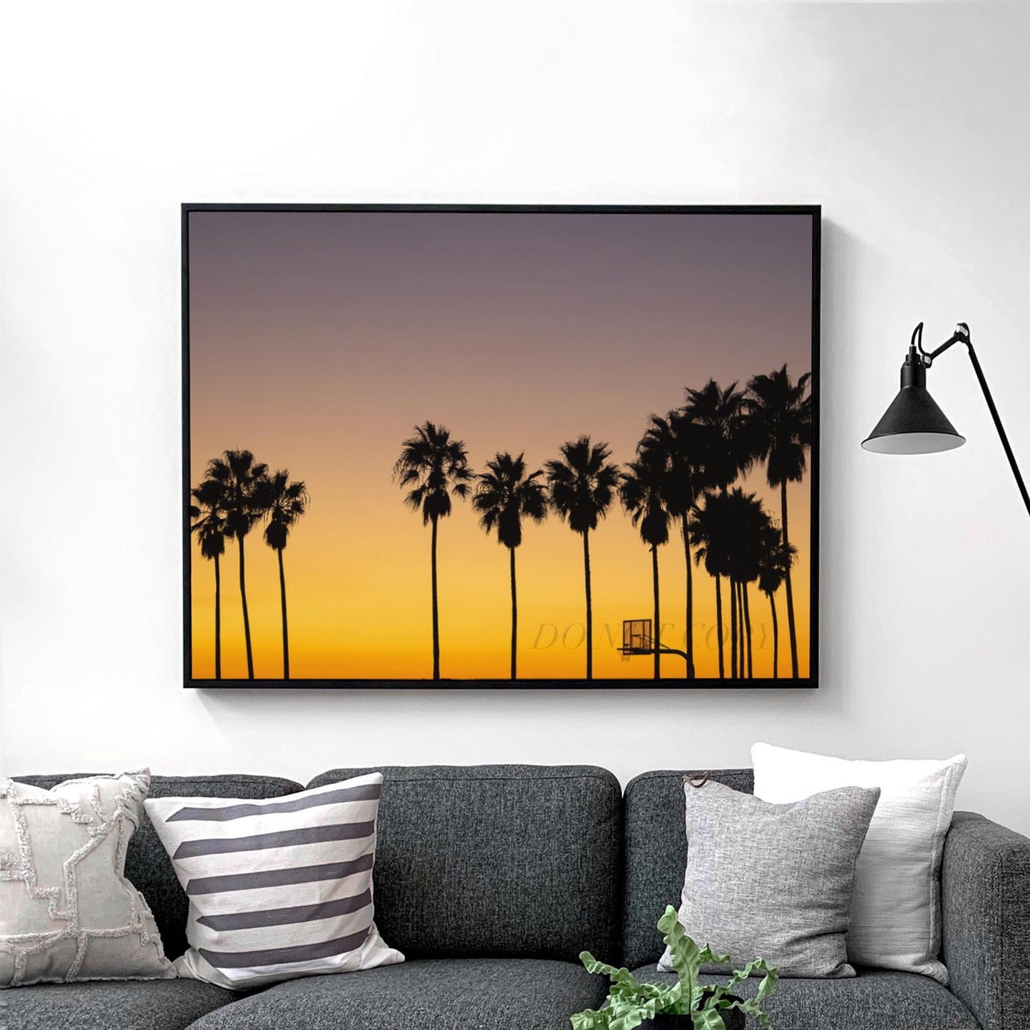 Palm Tree Sunset Basketball