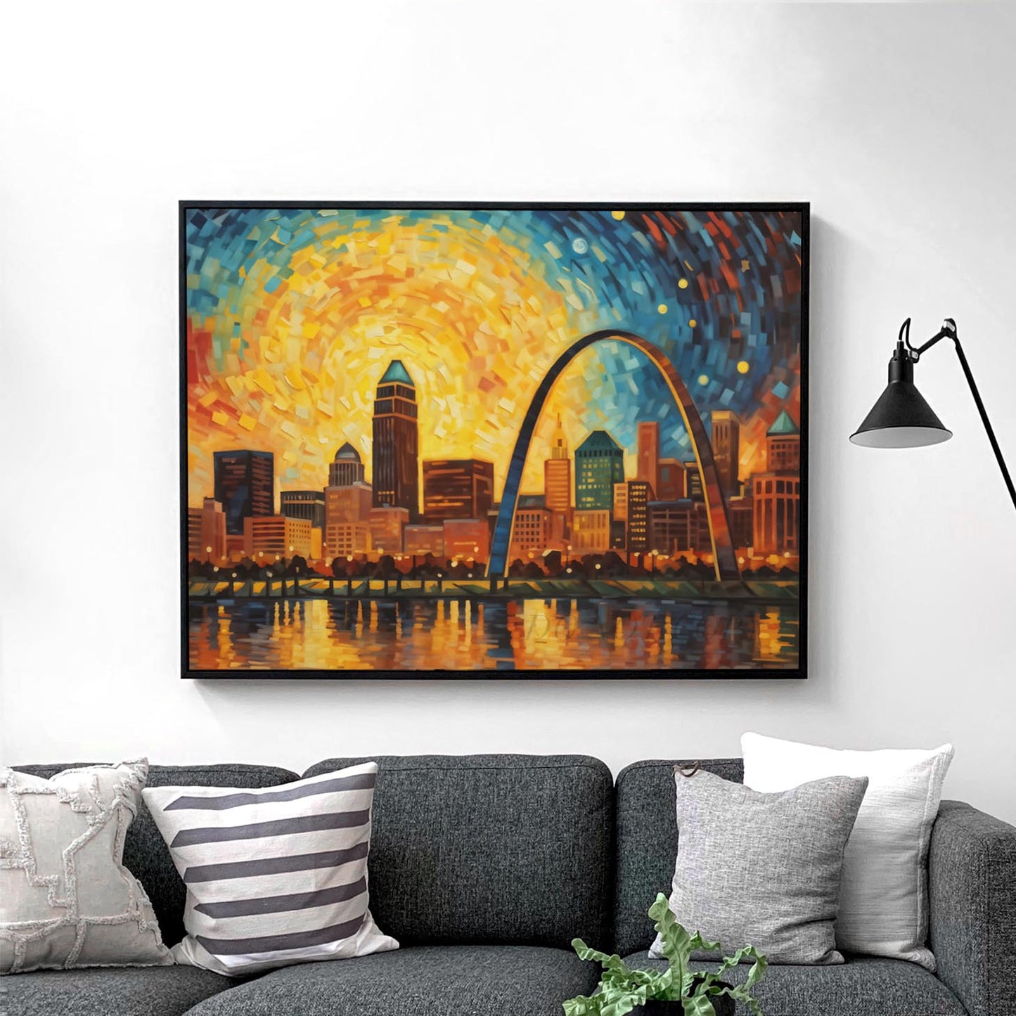 St Louis As Van Gogh Starry Night