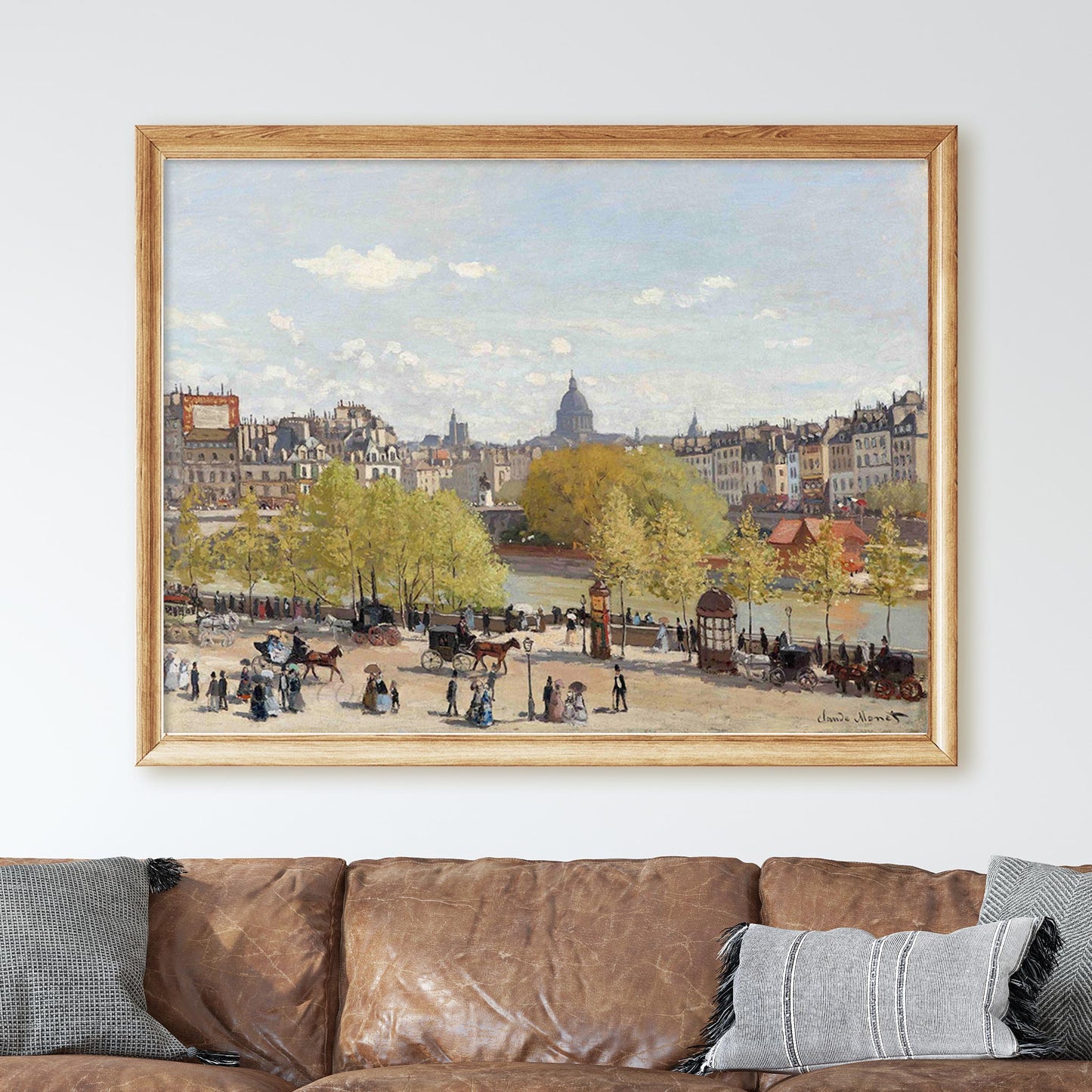 Wharf of Louvre, Paris by Claude Monet