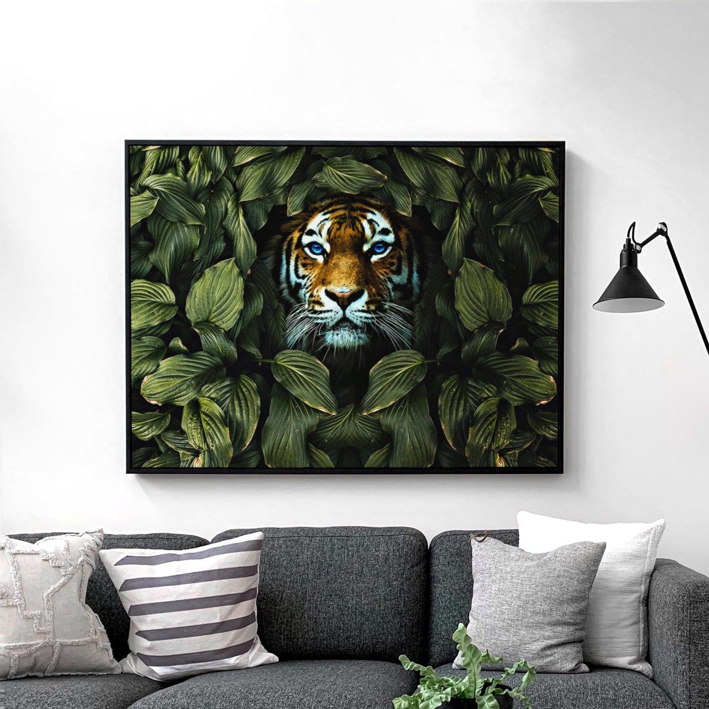 Tiger In The Bushes