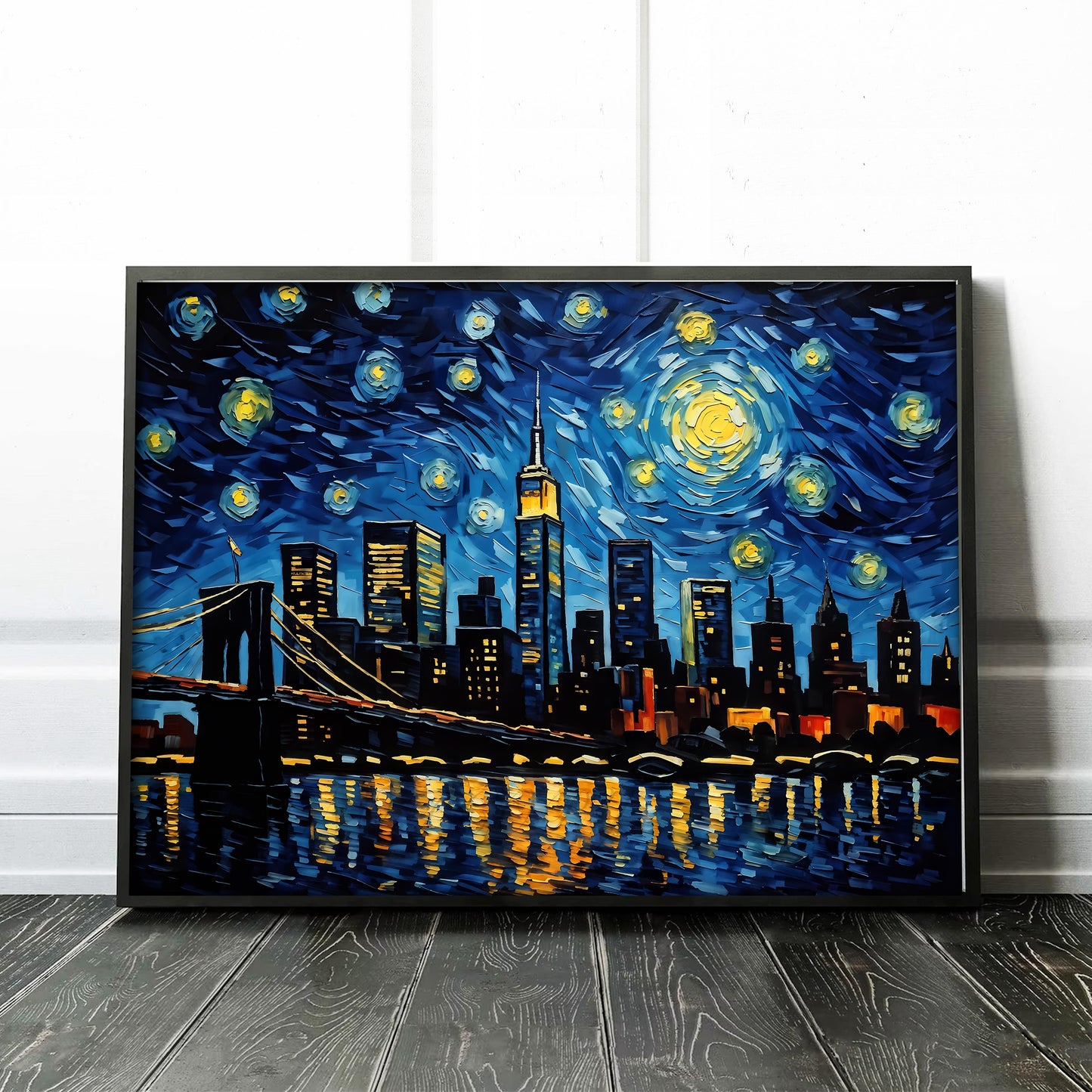 New York City As Van Gogh Starry Night