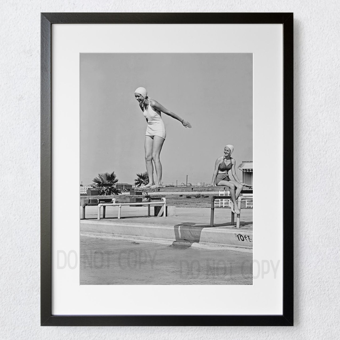 Woman Diving Into Pool 1920s