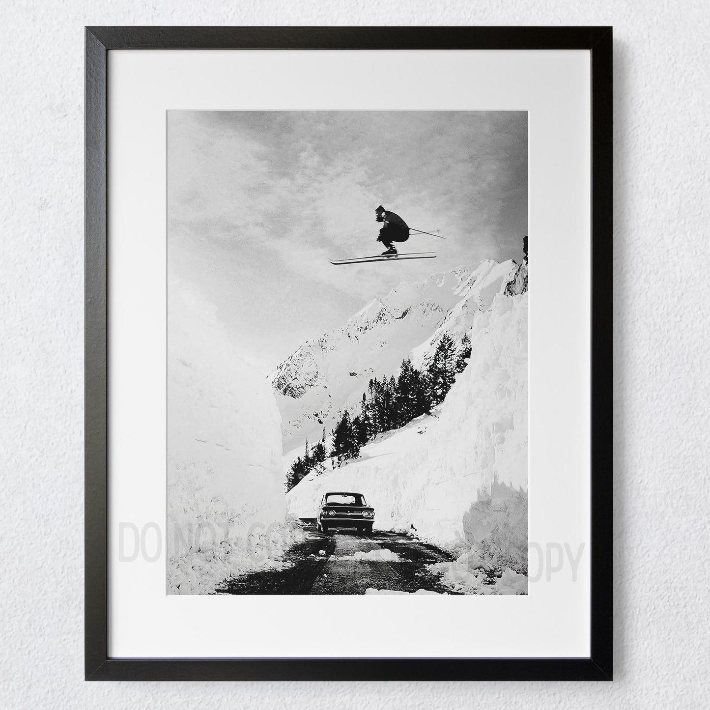 Skiing Over Car Apres Ski