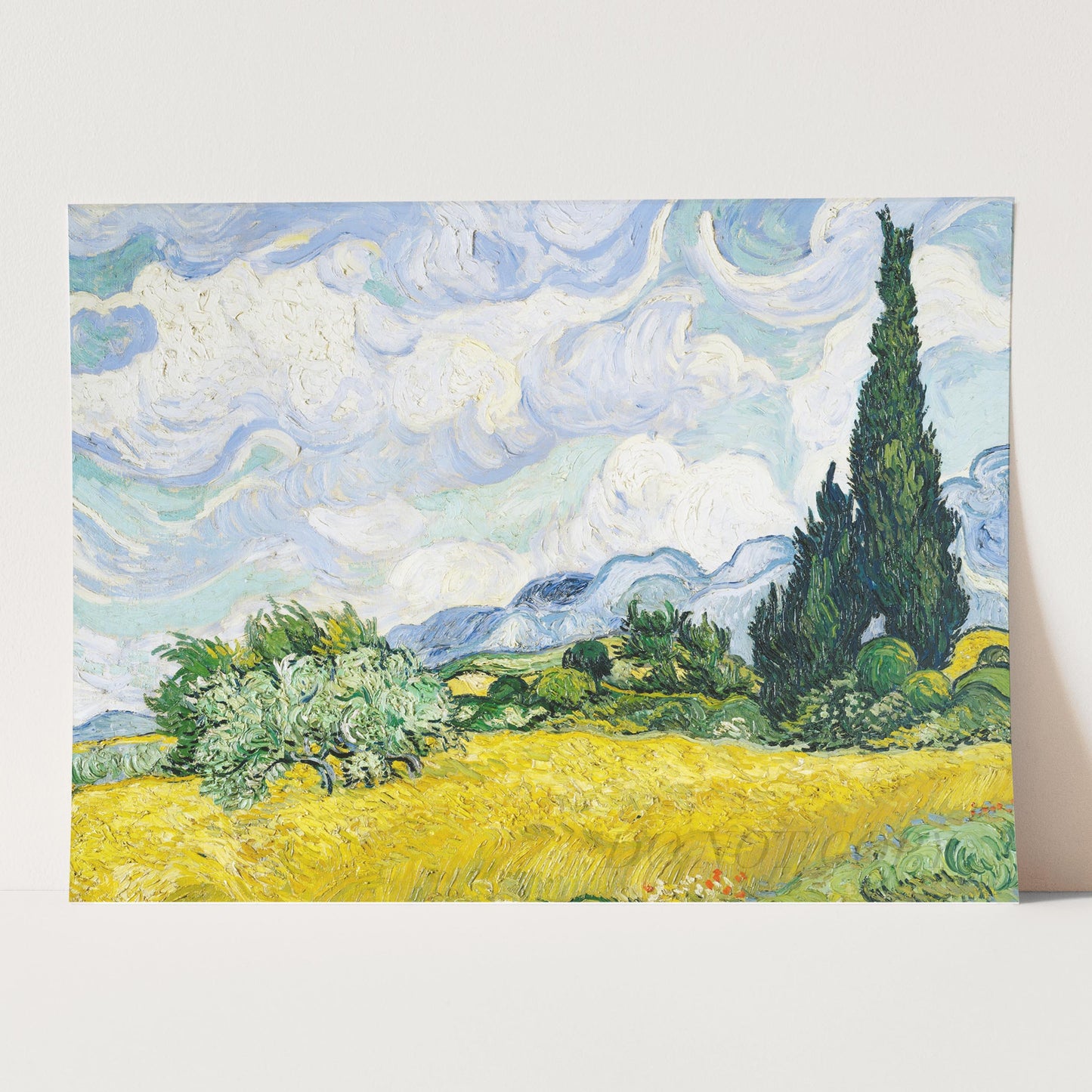 Wheat Field with Cypresses Van Gogh