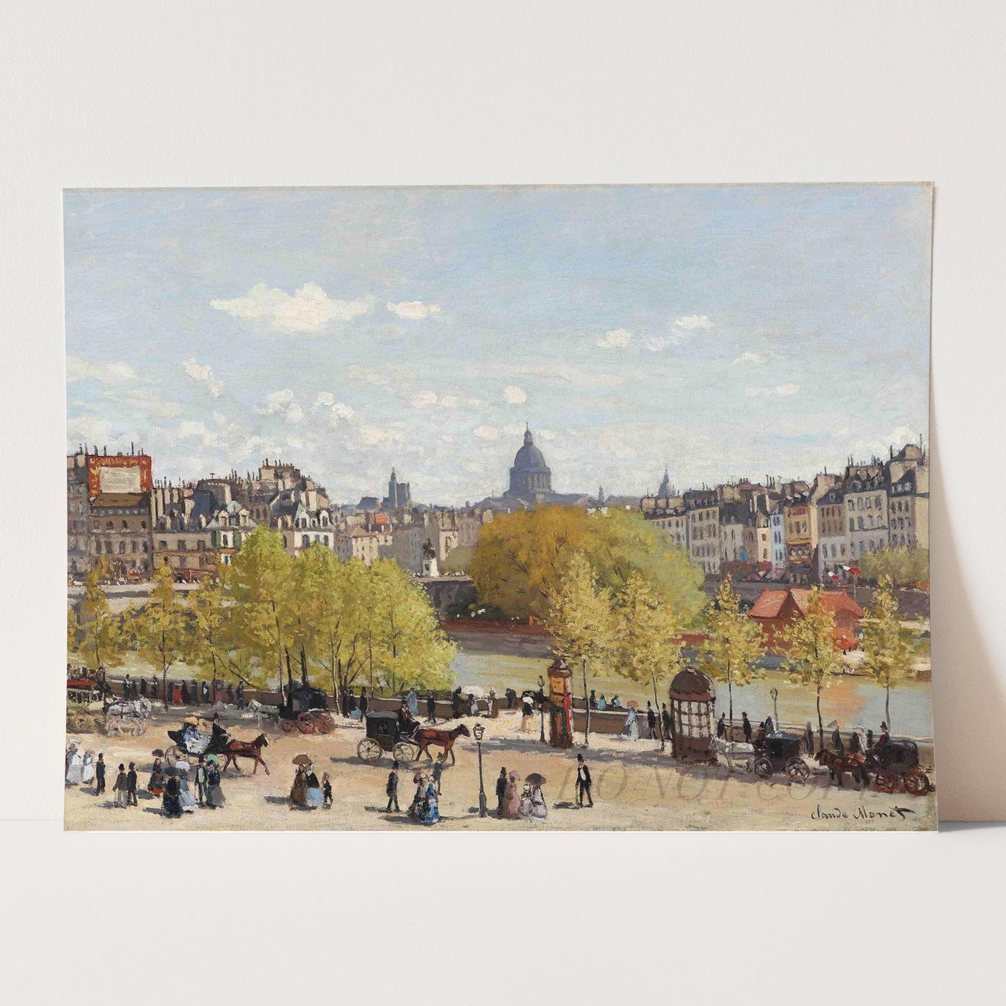Wharf of Louvre, Paris by Claude Monet