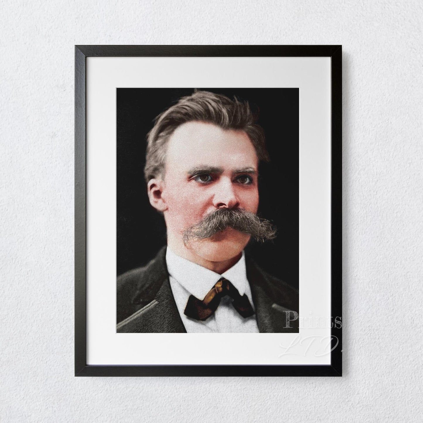 Friedrich Nietzsche portrait in color