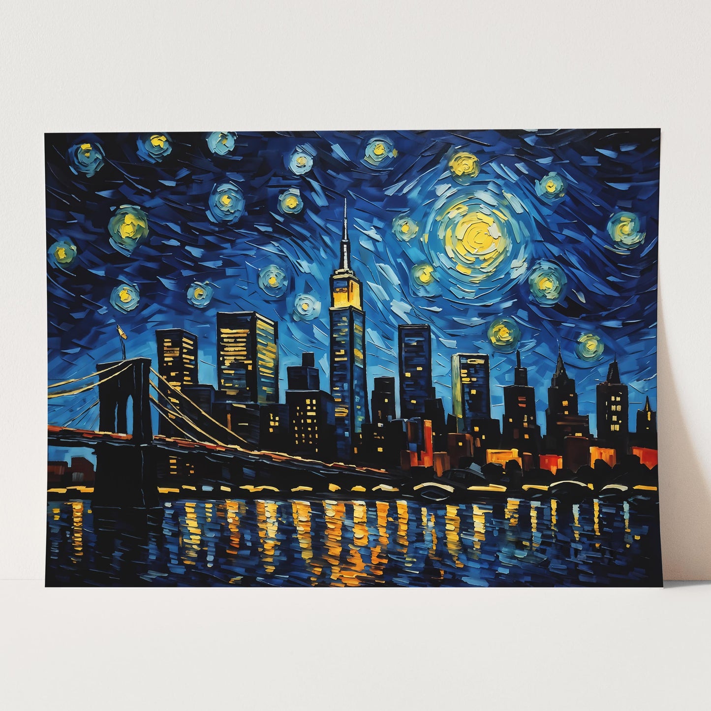 New York City As Van Gogh Starry Night