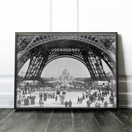 Eiffel Tower from the ground floor, 1900s