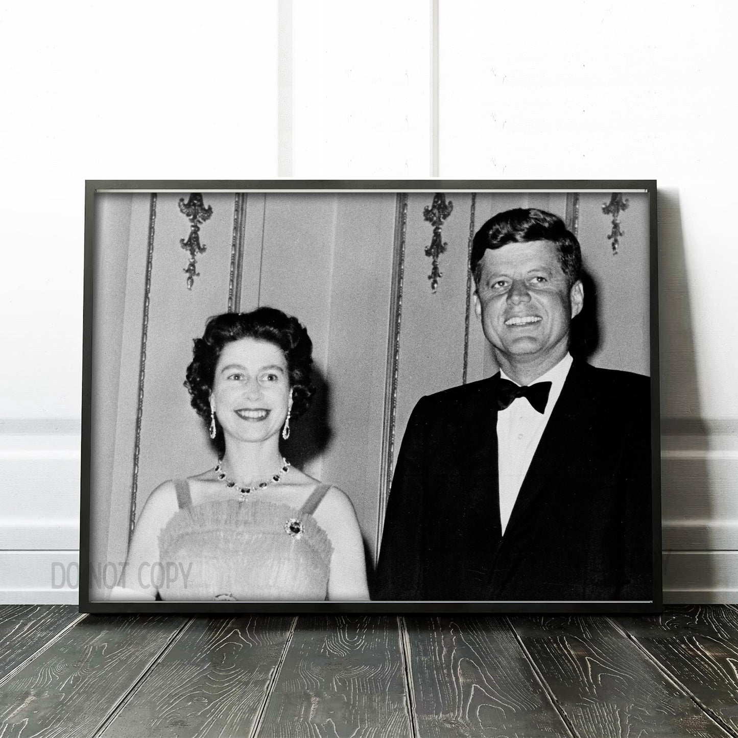 John F Kennedy (JFK) and Queen Elizabeth