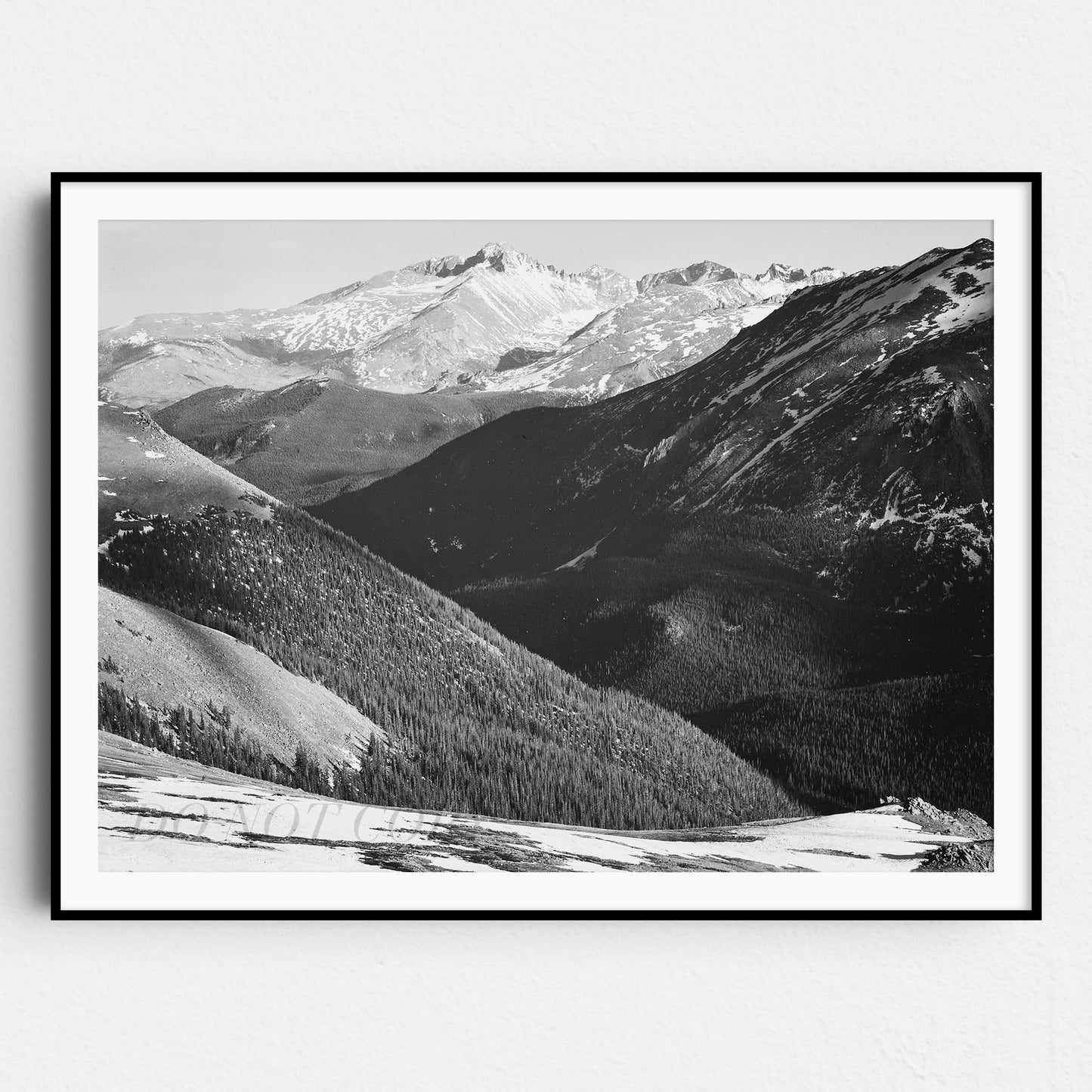 Long's Peak in Rocky Mountain National Park, Colorado by Ansel Adams